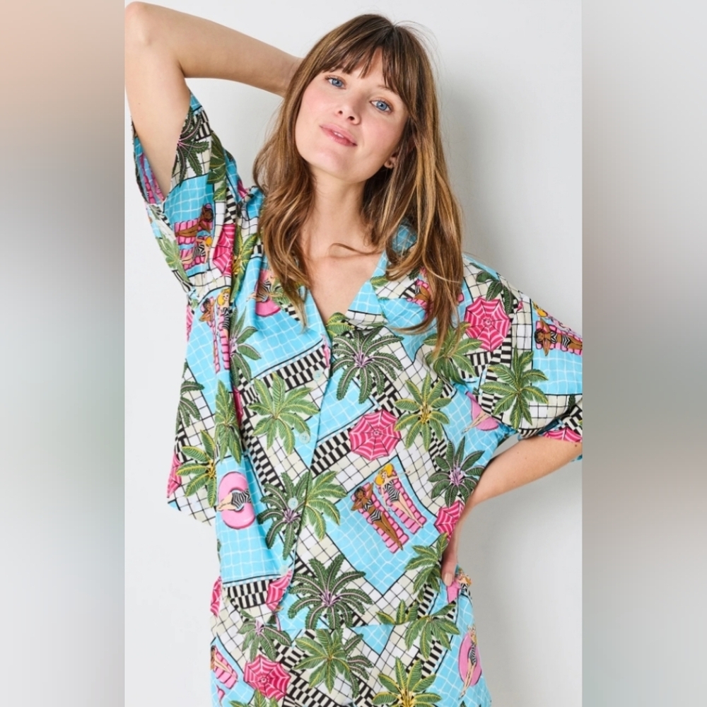 NWT Barbie Printfresh Satin Sweet Dreams Set, Size Small